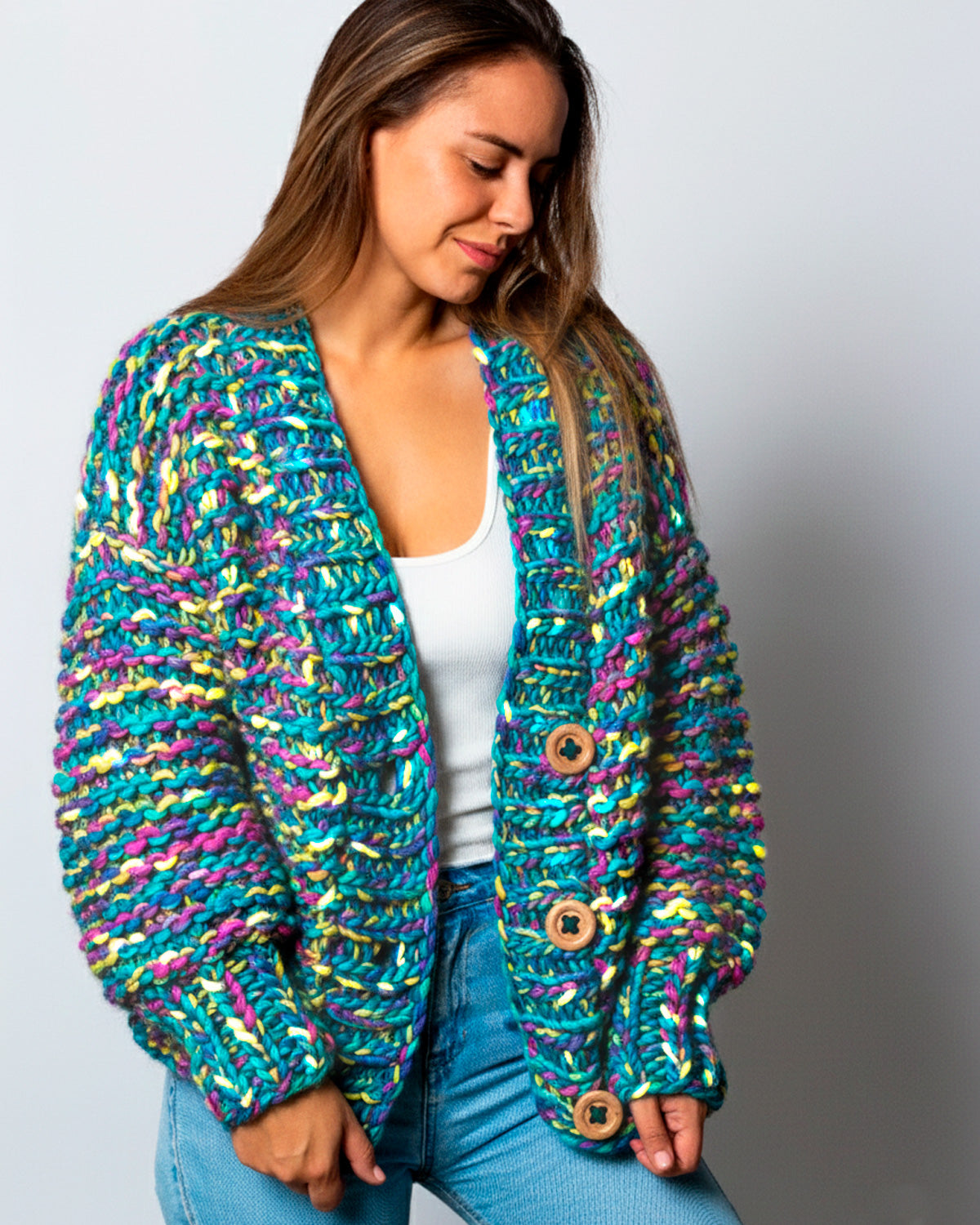 Avocado Cardigan Kit - Candy Twist Version