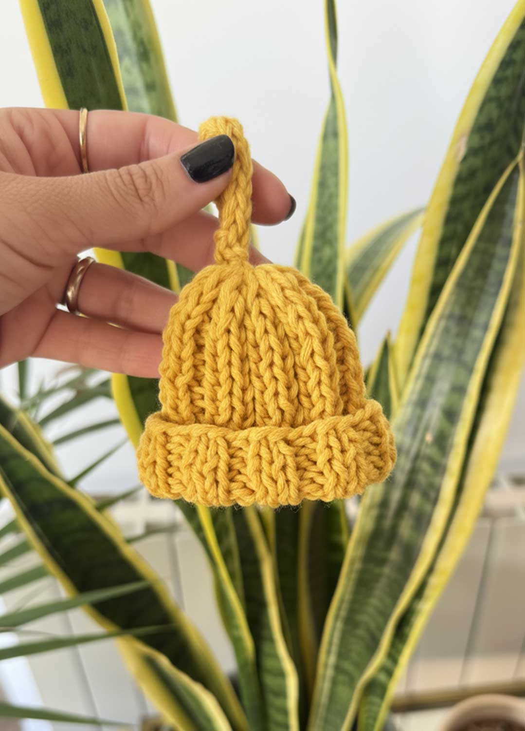 Micro Braille Beanie Charm