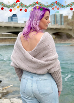 Easy Eyelet Sweater Scarf x @knitatude Kit - Petite Premium Version