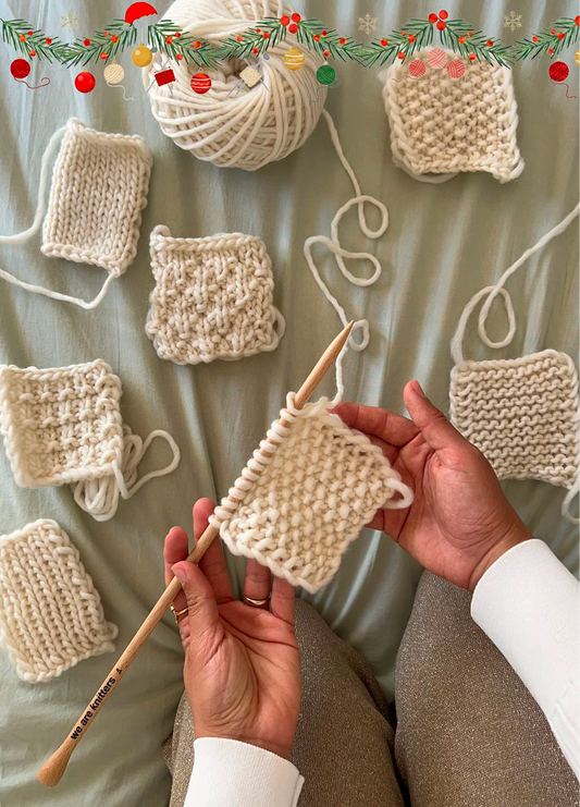 Stitch Sampler Kit: Learn The Basics Knitting Kit - Make your first Snood