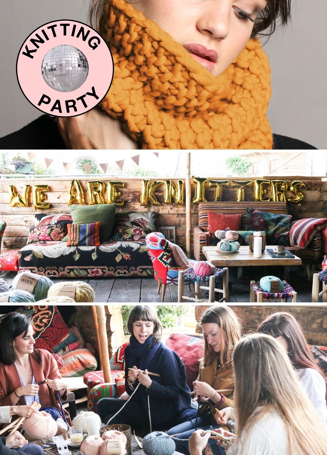 Friendsgiving Knitting Party Kit - Knit Matching Beanies