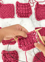 Stitch Sampler Kit: Learn The Basics Knitting Kit - Make your first Placemat & Coasters