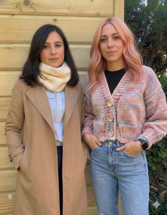 2 Kits Bundle | Knitting Stitch Sampler Kit Make your first Snood + Tupelo Cardigan