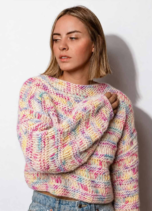 Ginkgo Sweater Kit - Yummy Yarn Fine Version
