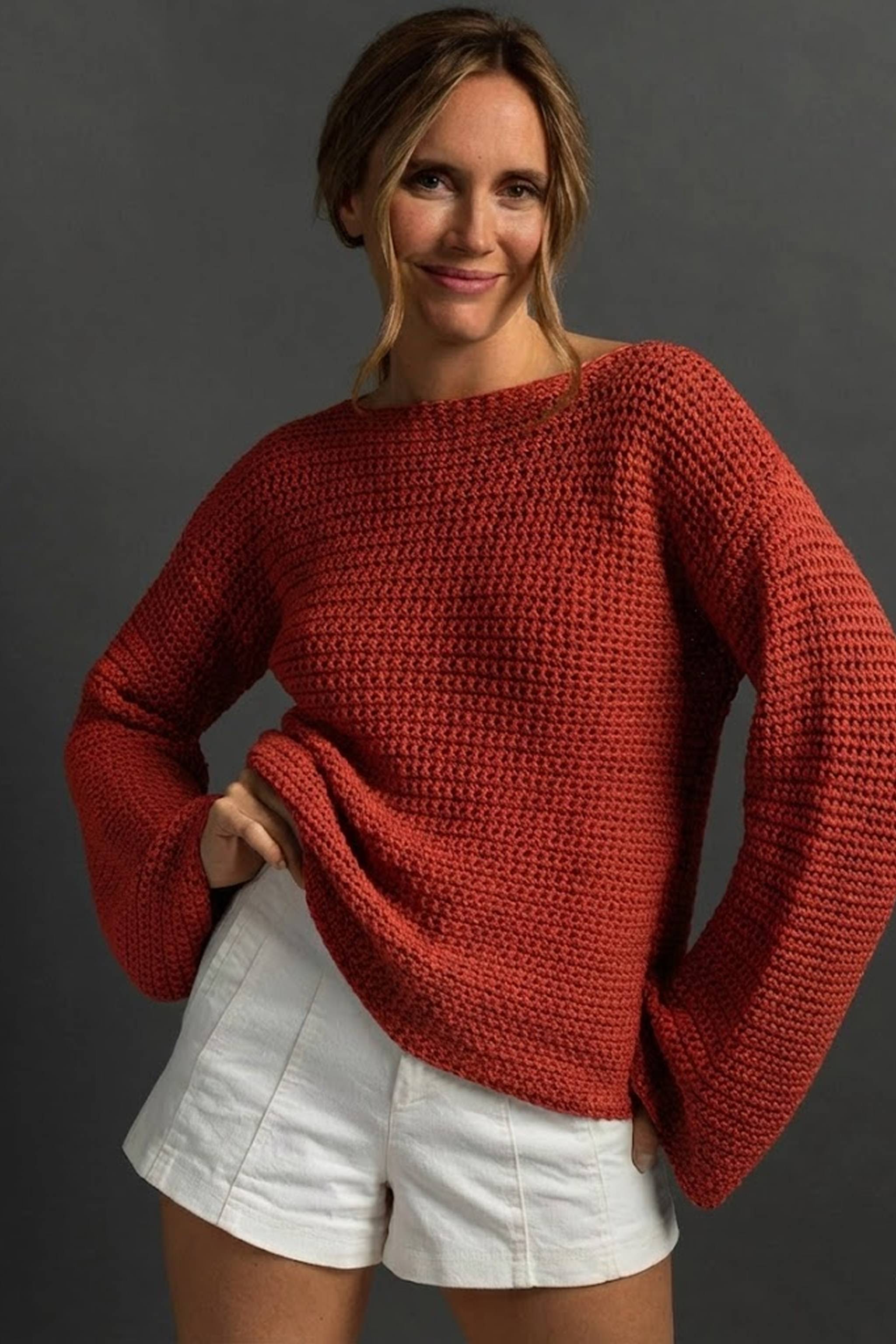 イヴサロモン FRONT KNITWEAR ニット セーター ウール カーキ YVES SALOMON / イヴ サロモン】 FRONT KNITWEAR（ニット／セーター