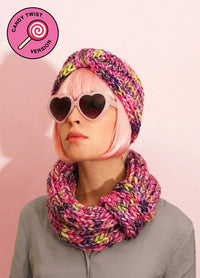 Blueberry Muffin Snood and Headband x @trustthemojo Kit - Candy Twist Version