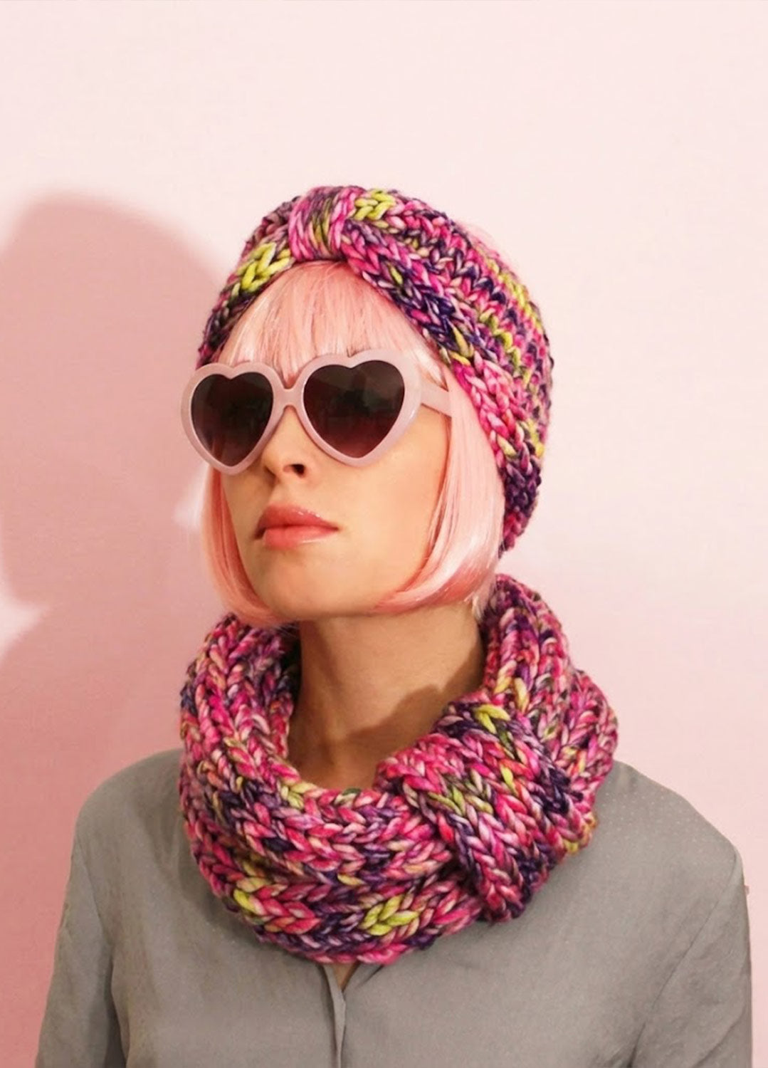 Blueberry Muffin Snood and Headband x @trustthemojo Kit - Candy Twist Version