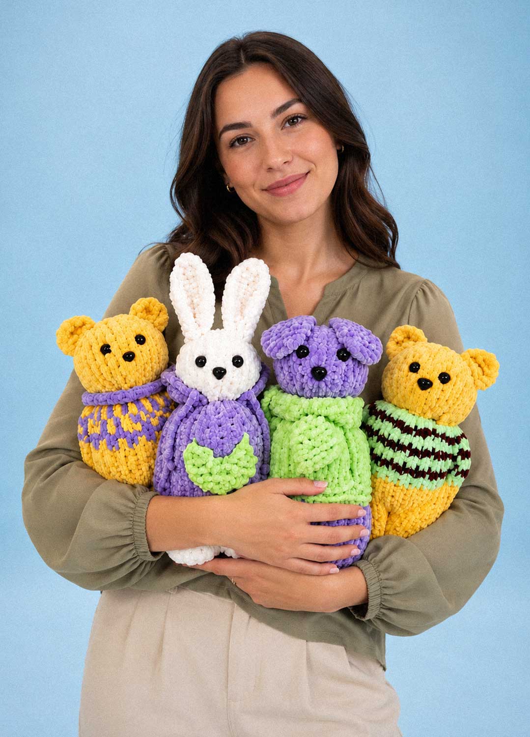 The Knitty Pet Pals Bundle Kit - Pack of 4 - Cuddle Yarn