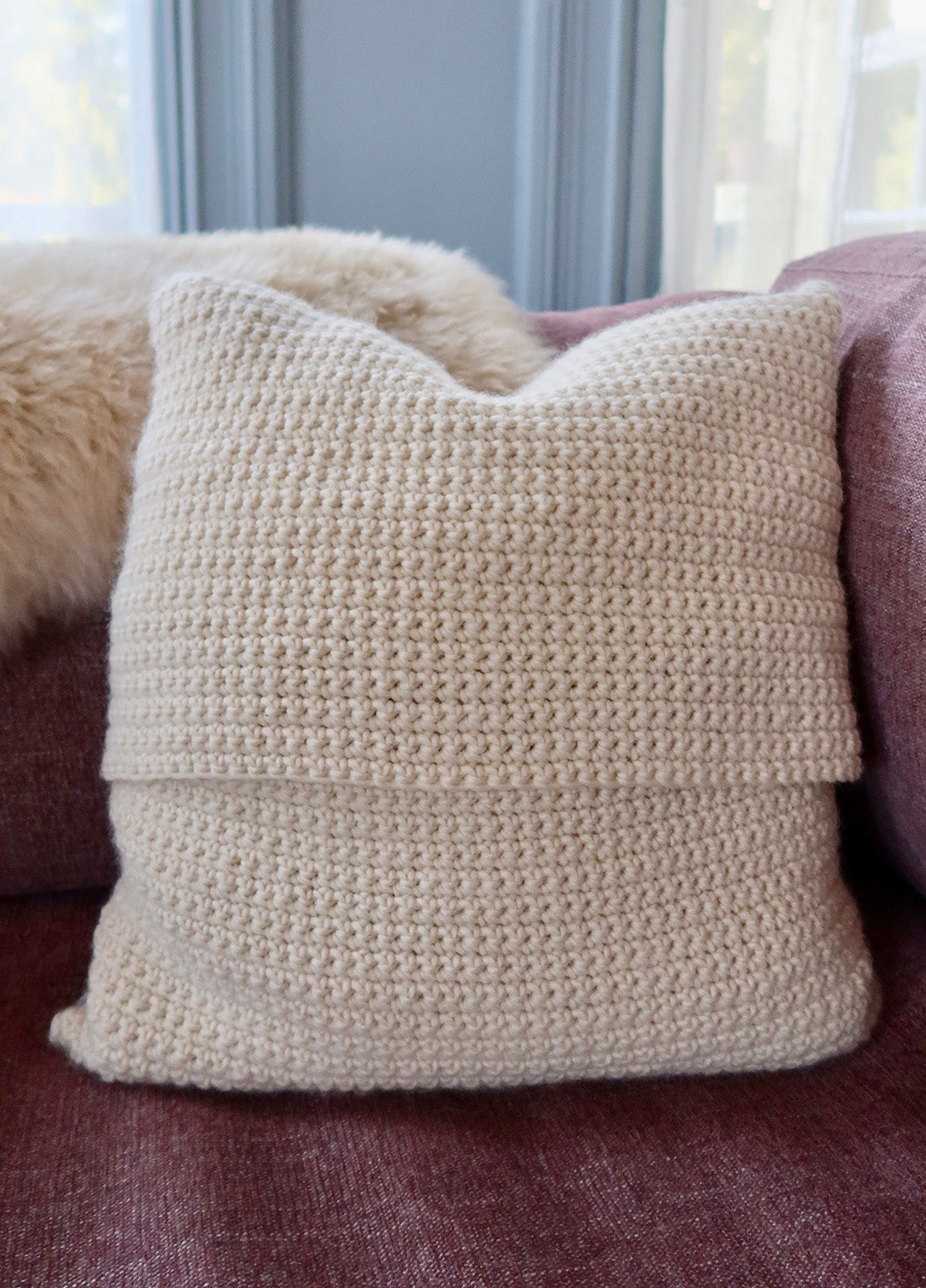 Woodfield Throw Pillow x twoofwands Kit weareknitters