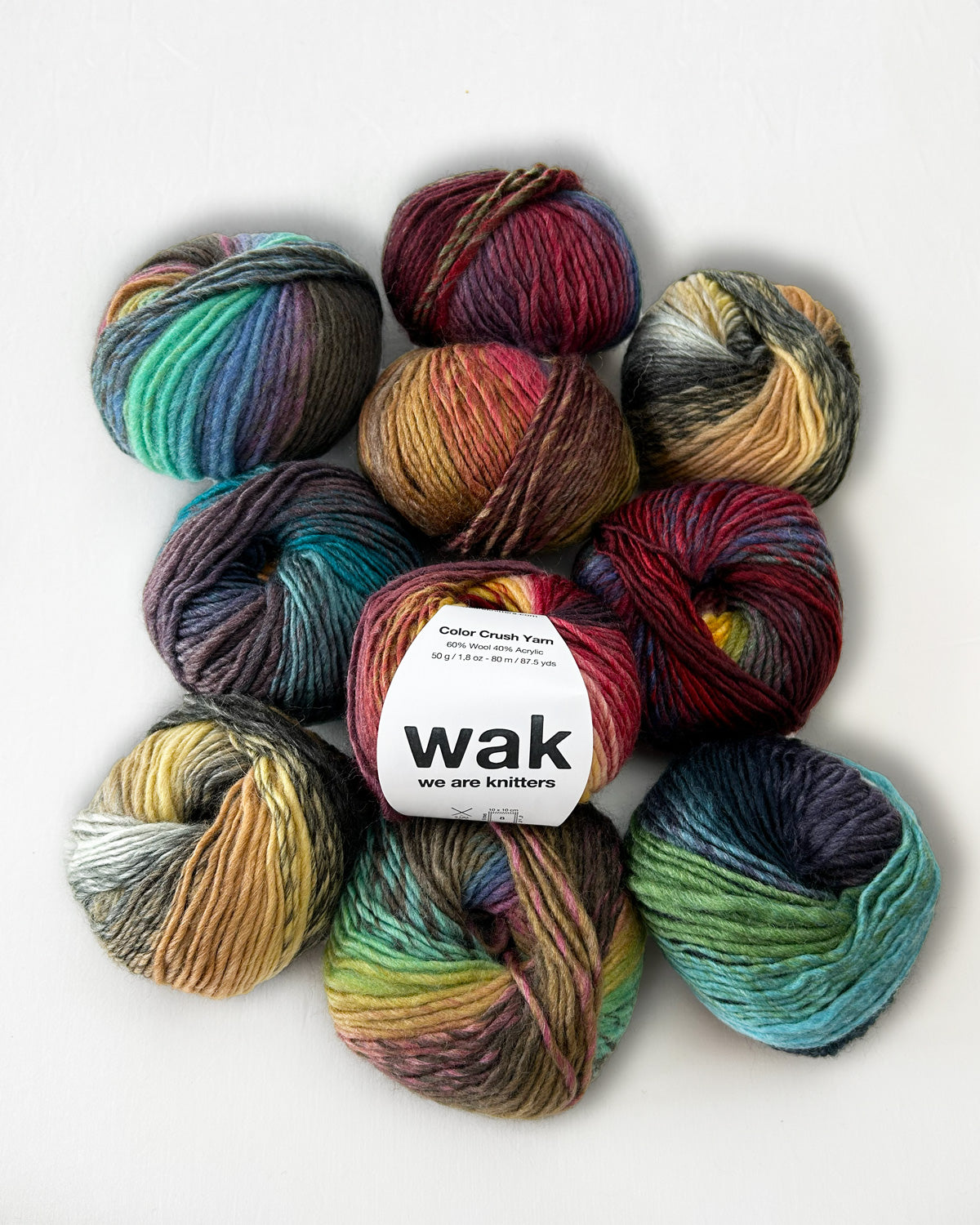 10 Pack of Color Crush Yarn Balls
