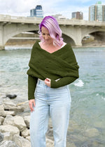 Easy Eyelet Sweater Scarf x @knitatude Kit - Petite Wool Version