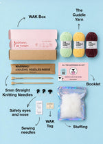 The Knitty Kitty - Mini Knitted Cat Kit - Cuddle Yarn