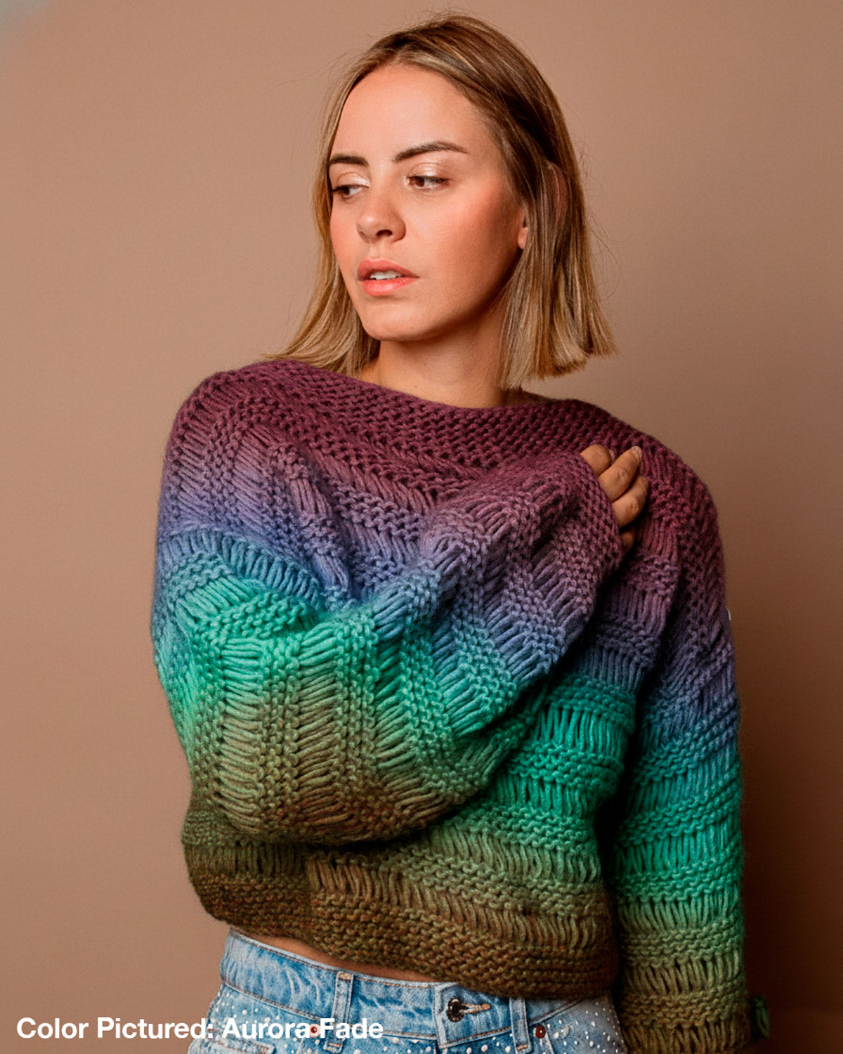 Ginkgo Sweater Kit - Color Crush: Self Striping Version