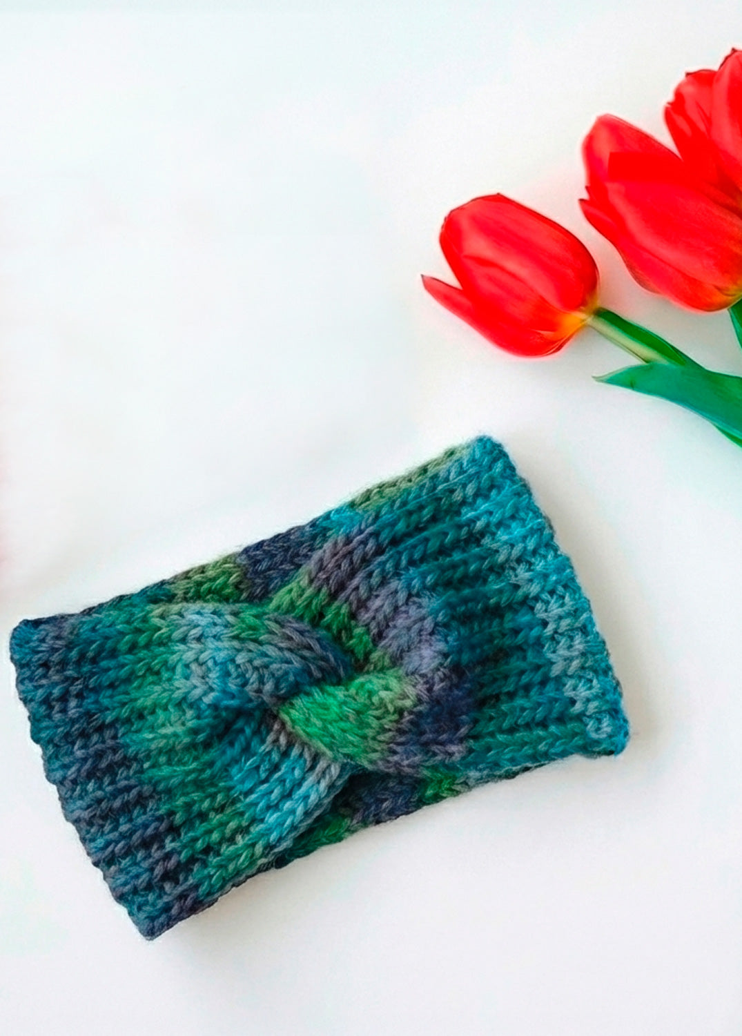 The Springbreeze Headband Kit by @woolandknits - Color Crush: Self Striping Version