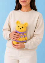 The Knitty Bear - Easy Mini Knitted Bear Kit - Cuddle Yarn