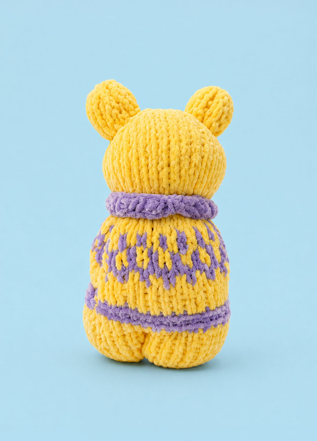 The Knitty Bear - Easy Mini Knitted Bear Kit - Cuddle Yarn