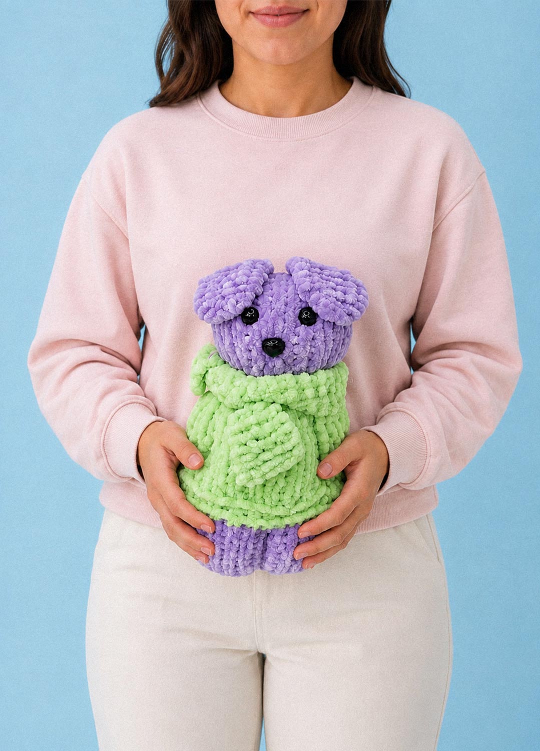 The Knitty Dog - Easy Mini Knitted Dog Kit - Cuddle Yarn