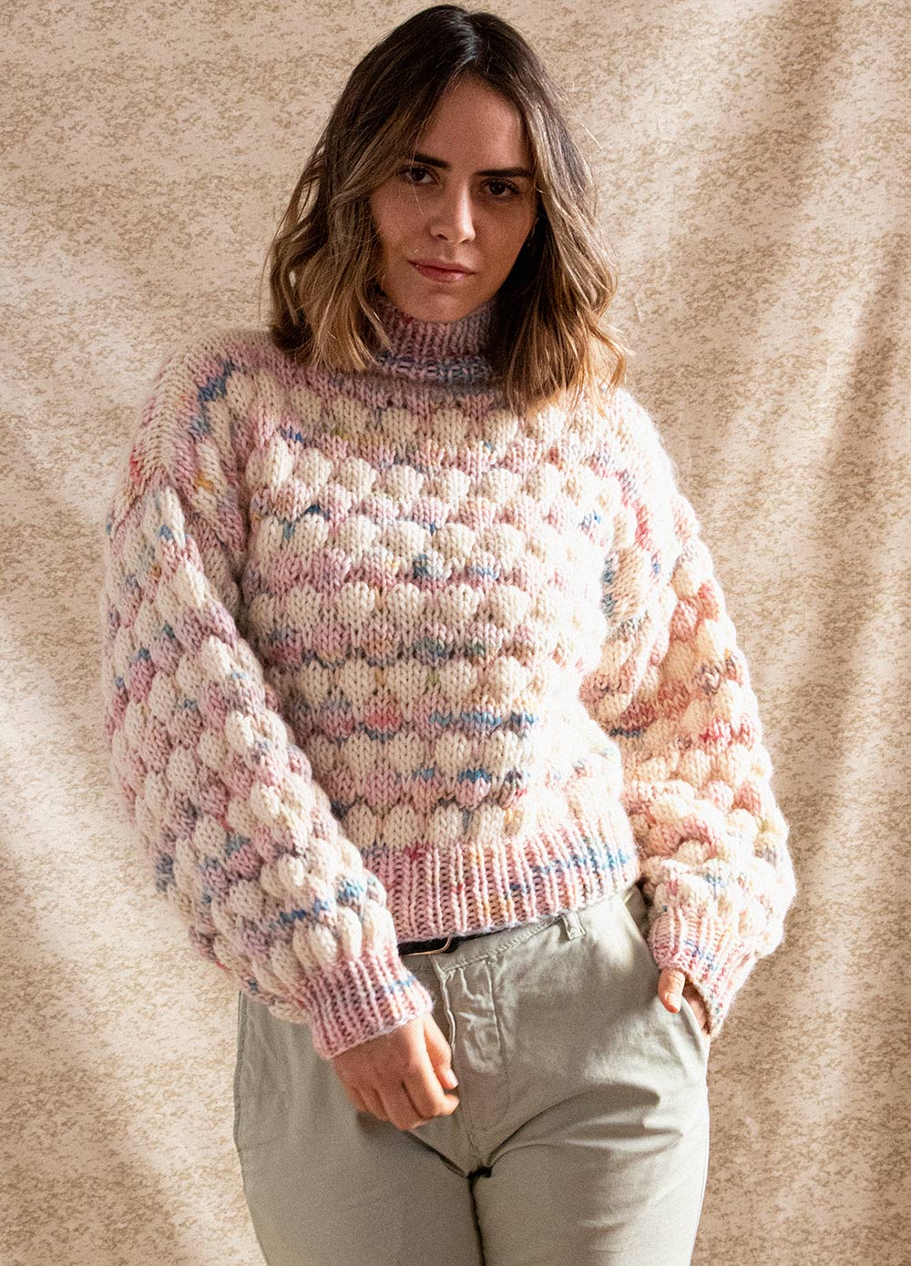 Womens Reiki Sweater Knitting Kit - A/W - Intermediate - (6277-29)