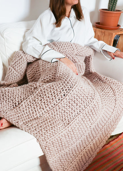 TODAYFUL 完売 Hand Knit Blanket インテリア chunky-knit-blanket-by-
