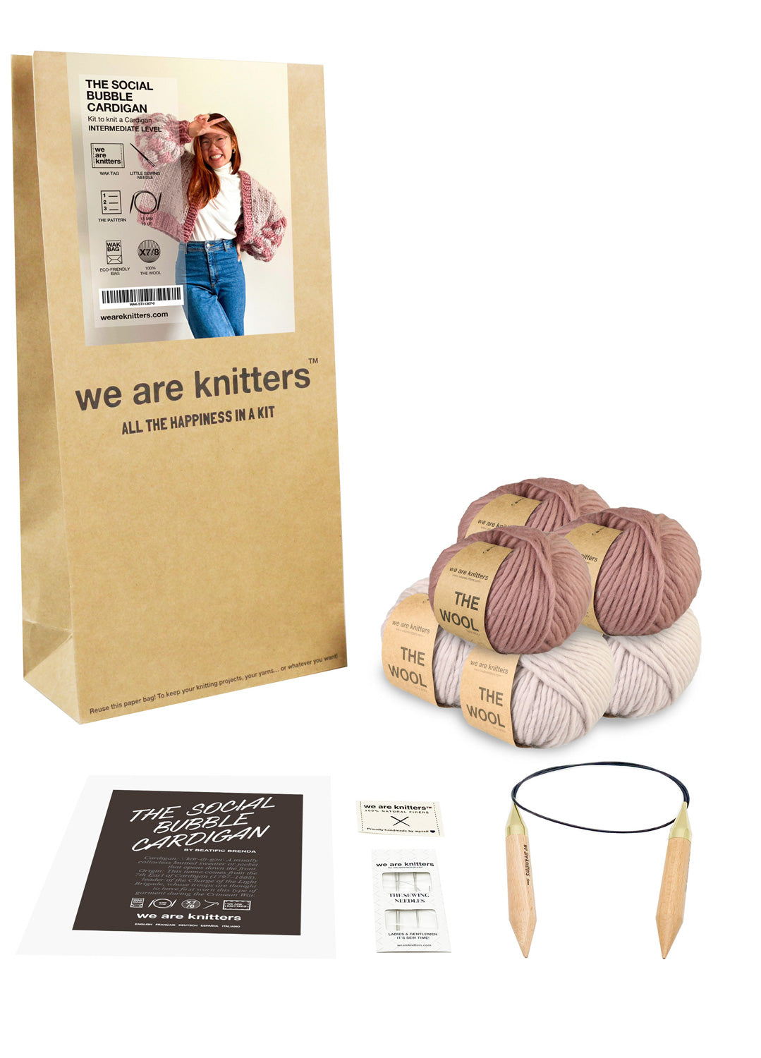 The Social Bubble Cardigan x Beatific Brenda Kit