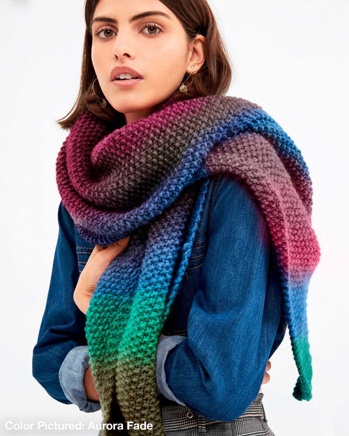 Le Marais Shawl Kit - Color Crush: Self Striping Version