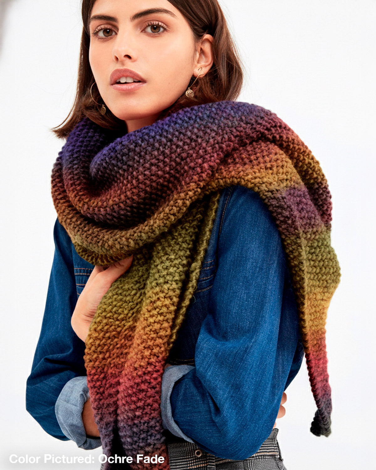 Le Marais Shawl Kit - Color Crush: Self Striping Version