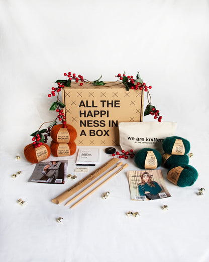 Luxury Knitting Kit Box - Holiday Edition