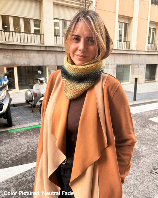 Row Row Snood Kit - Color Crush: Self Striping Version