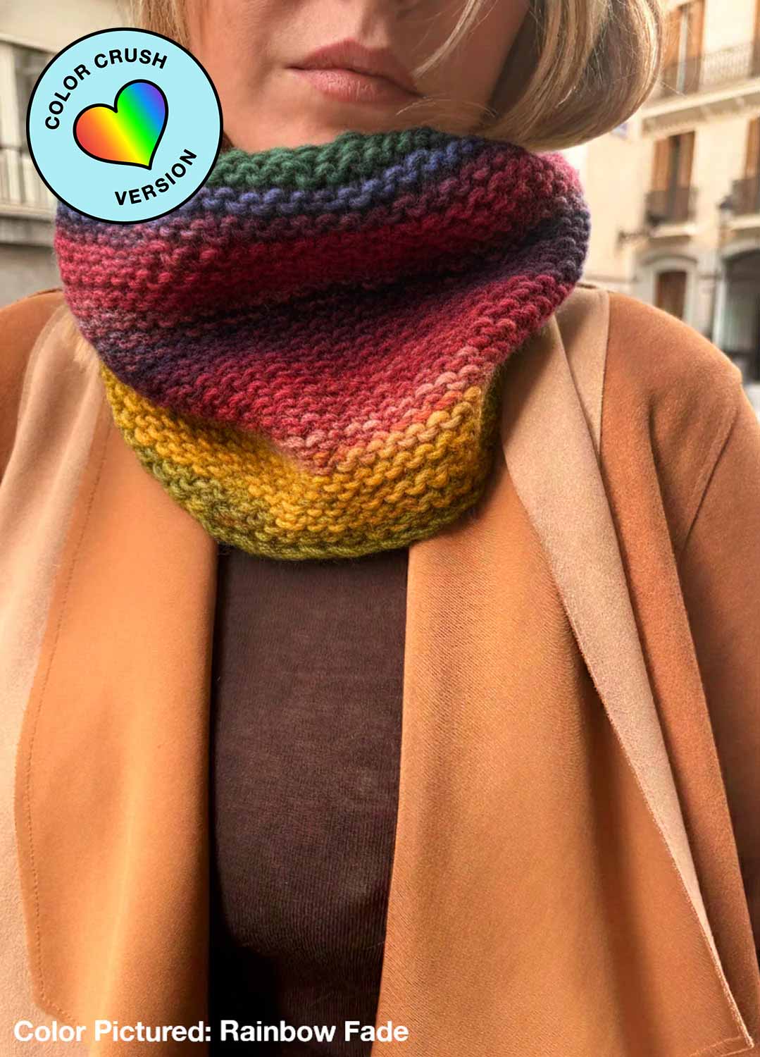 Row Row Snood Kit - Color Crush: Self Striping Version