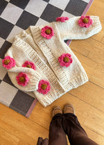 Simone Cardigan Kit Spring Flowers Edition - Yummy Yarn Version