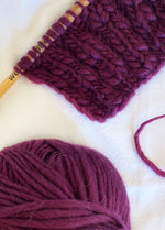 The Wave Wool Bordeaux