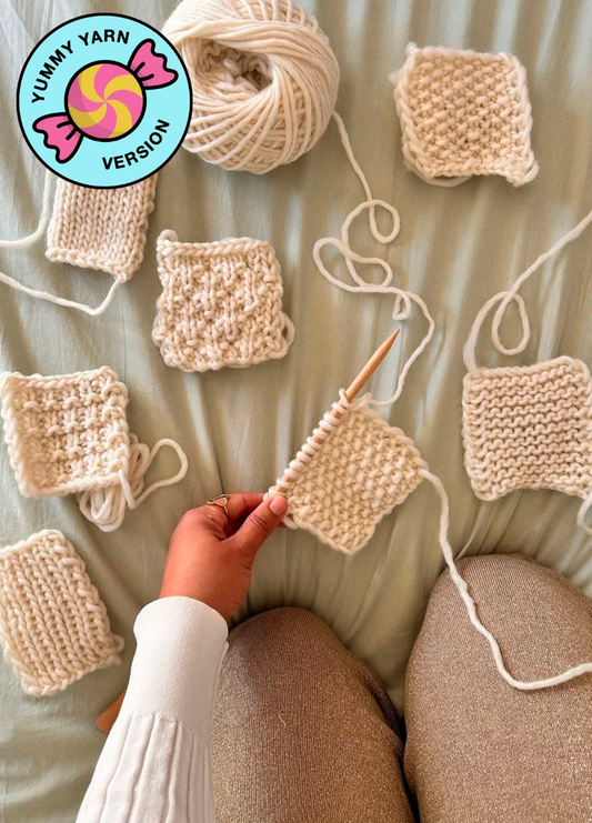 Make your first Snood - Stitch Sampler Kit: Learn The Basics Knitting Kit - Yummy Version
