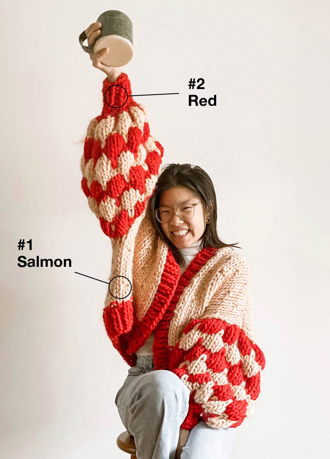 The Social Bubble Cardigan x Beatific Brenda Kit