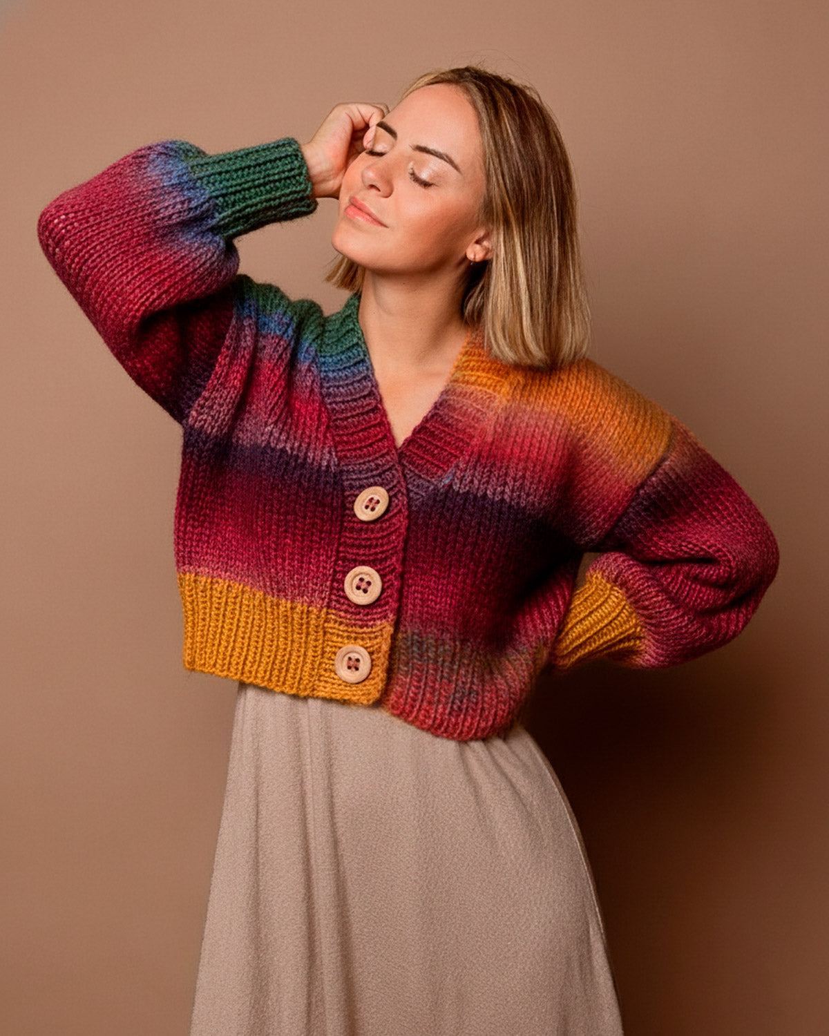 Color Crush Yarn Rainbow Fade