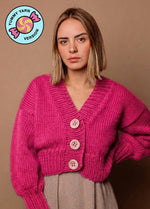 Tupelo Cardigan Kit - Yummy Yarn Fine Version