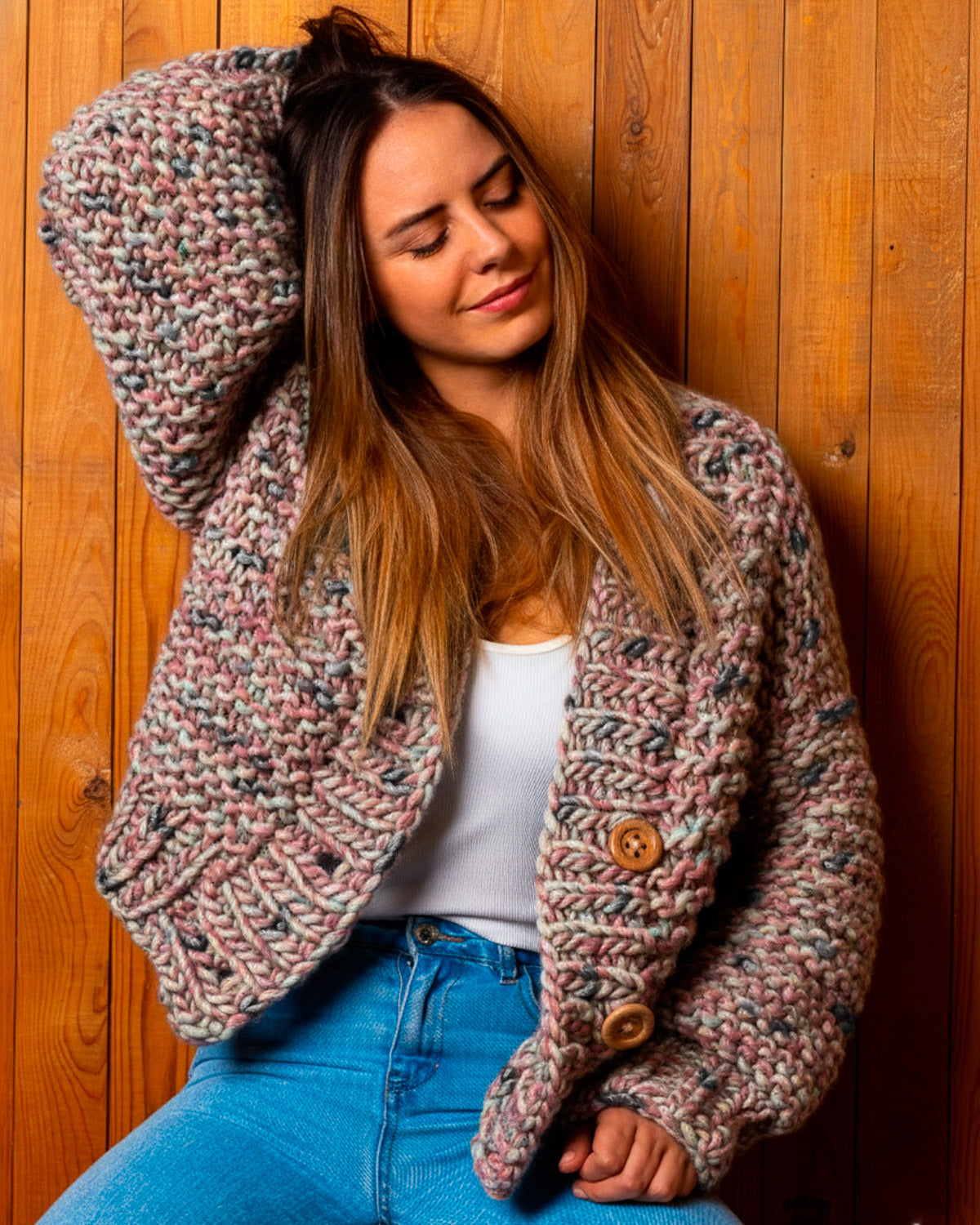 Avocado Cardigan Kit - Candy Twist Version