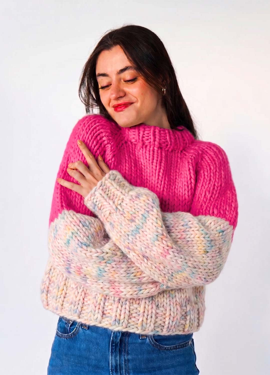 The Rainbow Sweater Kit x @paula.on.knits
