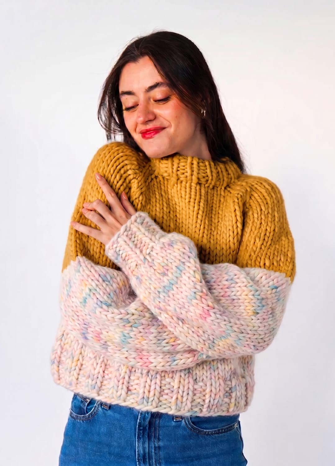 The Rainbow Sweater Kit x @paula.on.knits