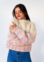 The Rainbow Sweater Kit x @paula.on.knits - Yummy Yarn Version